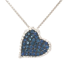 Load image into Gallery viewer, Sapphire Heart Pendant Necklace