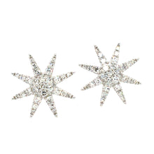 Load image into Gallery viewer, Diamond Star Stud Earrings
