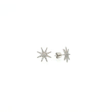 Load image into Gallery viewer, Diamond Star Stud Earrings