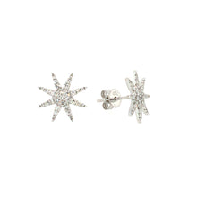 Load image into Gallery viewer, Diamond Star Stud Earrings