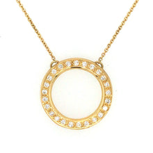 Load image into Gallery viewer, Diamond Circle Necklace