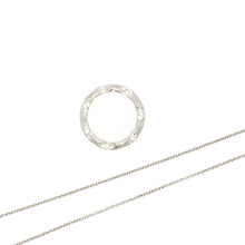 Load image into Gallery viewer, Platinum Diamond Circle Necklace