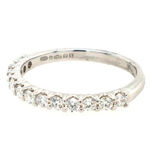 Load image into Gallery viewer, Diamond Platinum Claw Set Ring Handmade