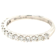 Load image into Gallery viewer, Diamond Platinum Claw Set Ring Handmade