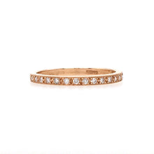 Load image into Gallery viewer, Diamond 18ct Rose Gold Fine Band Ring