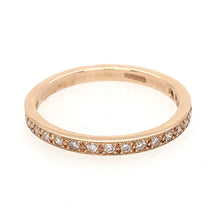 Load image into Gallery viewer, Diamond 18ct Rose Gold Fine Band Ring