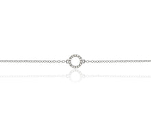 Load image into Gallery viewer, Diamond Open Circle Bracelet
