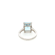 Load image into Gallery viewer, Blue Topaz & Diamond Cocktail Ring