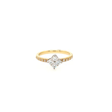Load image into Gallery viewer, Diamond Shape Diamond Cluster Ring