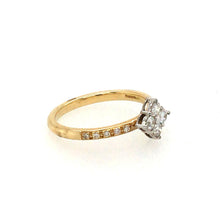 Load image into Gallery viewer, Diamond Shape Diamond Cluster Ring