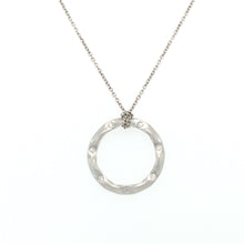 Load image into Gallery viewer, Platinum Diamond Circle Necklace