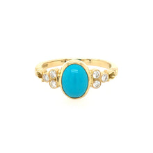 Load image into Gallery viewer, Turquoise & Diamond Ring