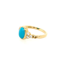 Load image into Gallery viewer, Turquoise & Diamond Ring