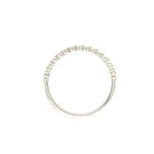 Load image into Gallery viewer, Sapphire Platinum Fine Rim Mill Grain Set Ring