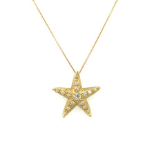 Load image into Gallery viewer, Diamond 18ct Gold Starfish Necklace