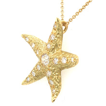 Load image into Gallery viewer, Diamond 18ct Gold Starfish Necklace