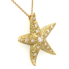 Load image into Gallery viewer, Diamond 18ct Gold Starfish Necklace