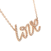 Load image into Gallery viewer, Diamond LOVE Necklace
