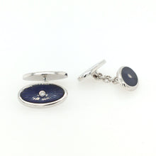 Load image into Gallery viewer, Enamel & Diamond Cufflinks