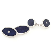 Load image into Gallery viewer, Enamel & Diamond Cufflinks