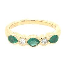 Load image into Gallery viewer, Emerald & Diamond Ring
