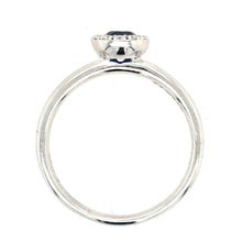 Load image into Gallery viewer, Sapphire & Diamond Halo Ring