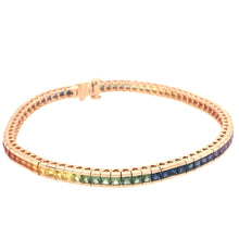 Load image into Gallery viewer, Multicolour Sapphire Bracelet
