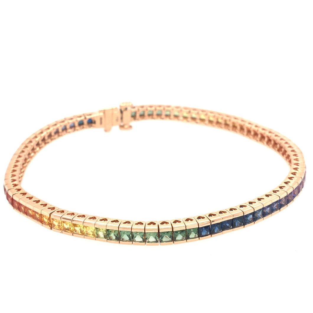 Multicolour Sapphire Bracelet