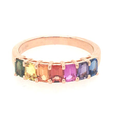 Load image into Gallery viewer, Rainbow Sapphire Ring