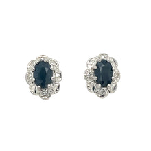Load image into Gallery viewer, Sapphire &amp; Diamond Earrings
