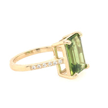 Load image into Gallery viewer, Peridot &amp; Diamond Cocktail Ring
