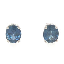 Load image into Gallery viewer, Sapphire 18ct White Gold Stud Earrings
