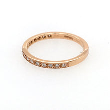 Load image into Gallery viewer, Diamond 18ct Rose Gold Fine Band Ring
