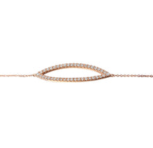 Load image into Gallery viewer, Diamond Open Marquise Bracelet 18ct Rose Gold
