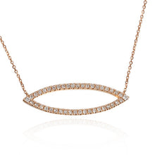 Load image into Gallery viewer, Diamond Open Marquise Necklace
