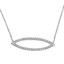 Load image into Gallery viewer, Diamond Open Marquise Necklace
