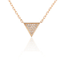 Load image into Gallery viewer, Diamond Triangle Necklace
