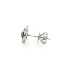 Load image into Gallery viewer, Sapphire &amp; Diamond Noughts &#39;n&#39; Crosses Stud Earrings
