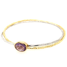 Load image into Gallery viewer, Amethyst Double Bangle
