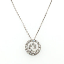 Load image into Gallery viewer, Diamond Wave Circle Necklace
