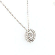 Load image into Gallery viewer, Diamond Wave Circle Necklace
