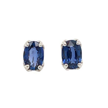 Load image into Gallery viewer, Sapphire Stud Earrings
