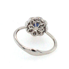 Load image into Gallery viewer, Sapphire &amp; Diamond Round Floral Ring
