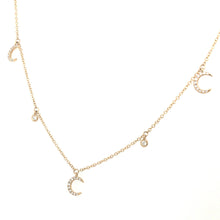 Load image into Gallery viewer, Diamond Shoot for the Moon Necklace
