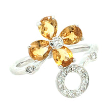 Load image into Gallery viewer, Citrine &amp; Diamond Ring
