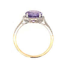 Load image into Gallery viewer, Amethyst Halo Ring
