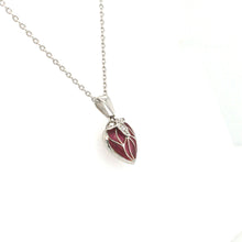 Load image into Gallery viewer, Enamel &amp; Diamond Heart Necklace
