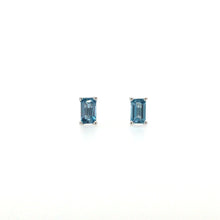Load image into Gallery viewer, Blue Topaz Small Stud Earrings
