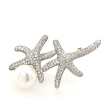 Load image into Gallery viewer, Pearl Starfish Brooch
