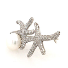 Load image into Gallery viewer, Pearl Starfish Brooch
